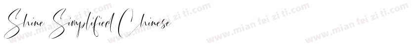 Shine Simplified Chinese字体转换